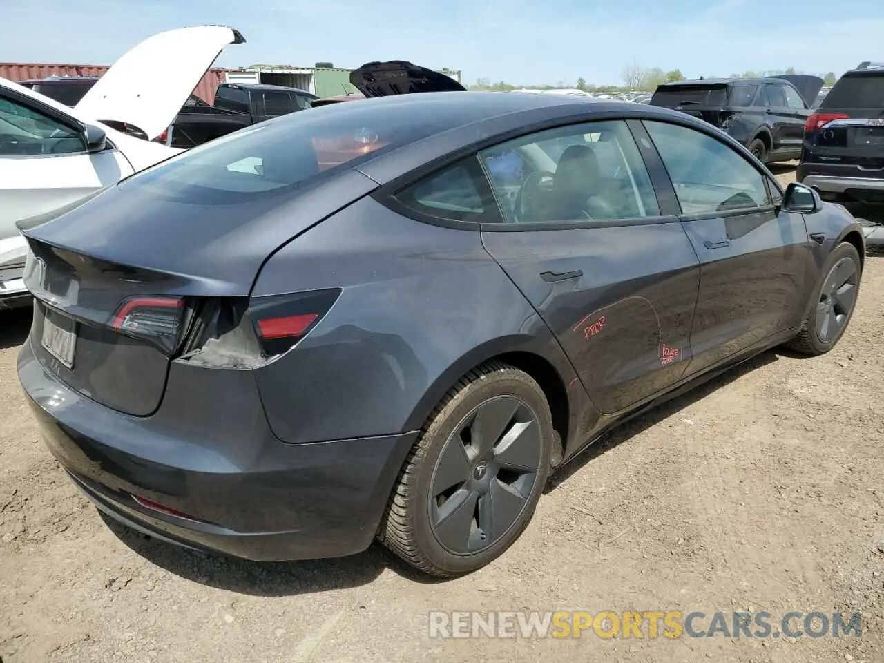 3 Photograph of a damaged car 5YJ3E1EA4PF681247 TESLA MODEL 3 2023