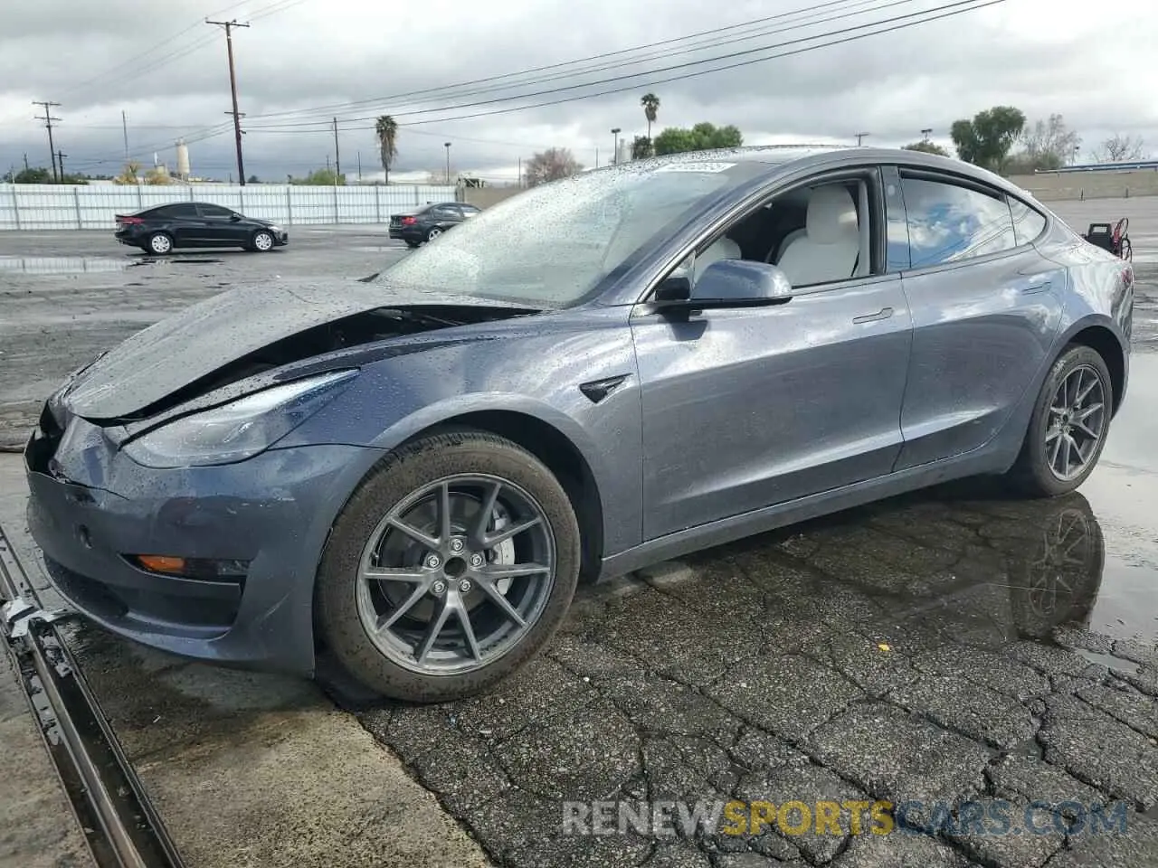 1 Photograph of a damaged car 5YJ3E1EA4PF687162 TESLA MODEL 3 2023