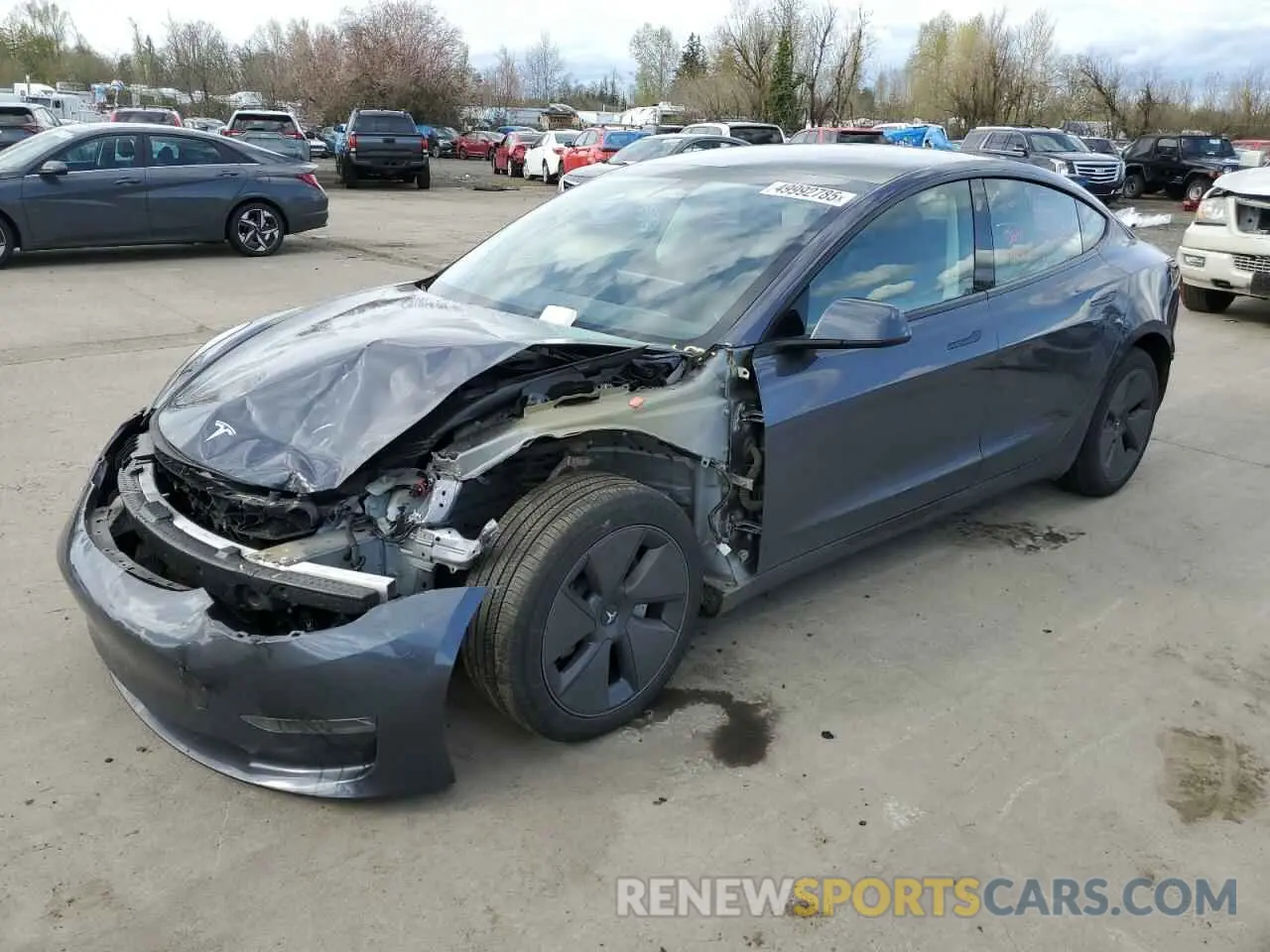 1 Photograph of a damaged car 5YJ3E1EA4PF695438 TESLA MODEL 3 2023