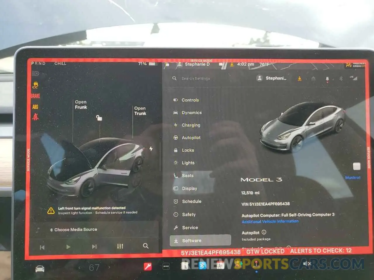 9 Photograph of a damaged car 5YJ3E1EA4PF695438 TESLA MODEL 3 2023