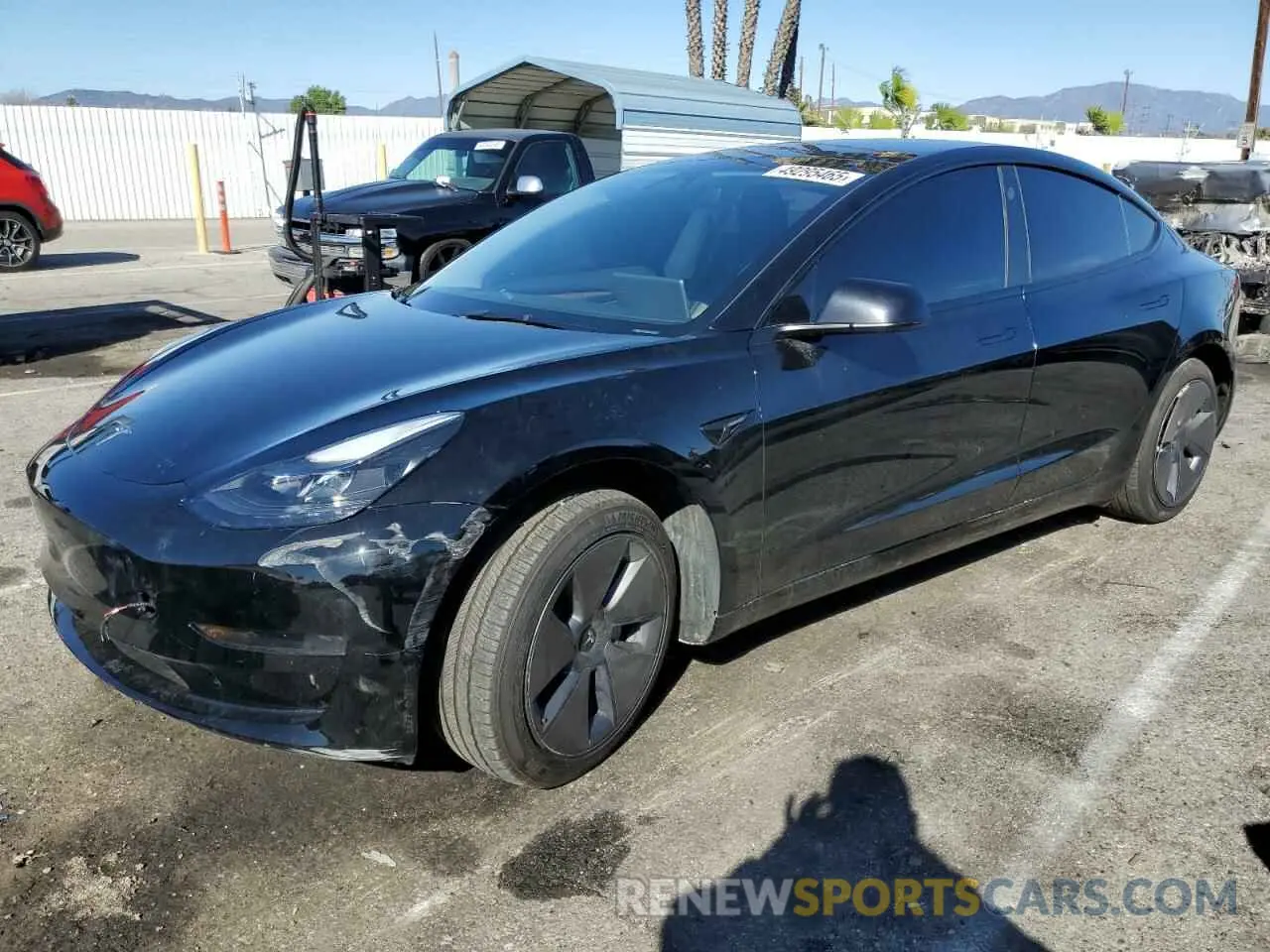 1 Photograph of a damaged car 5YJ3E1EA4PF706521 TESLA MODEL 3 2023