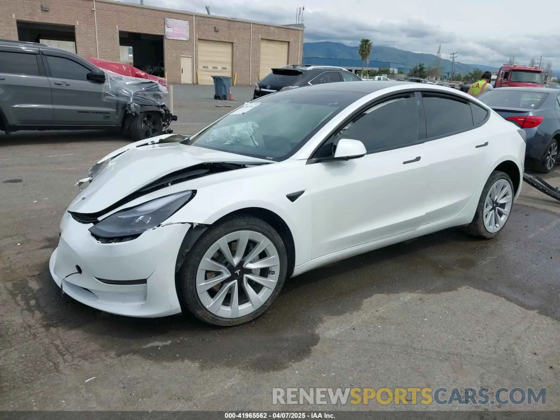 2 Photograph of a damaged car 5YJ3E1EA5PF383595 TESLA MODEL 3 2023