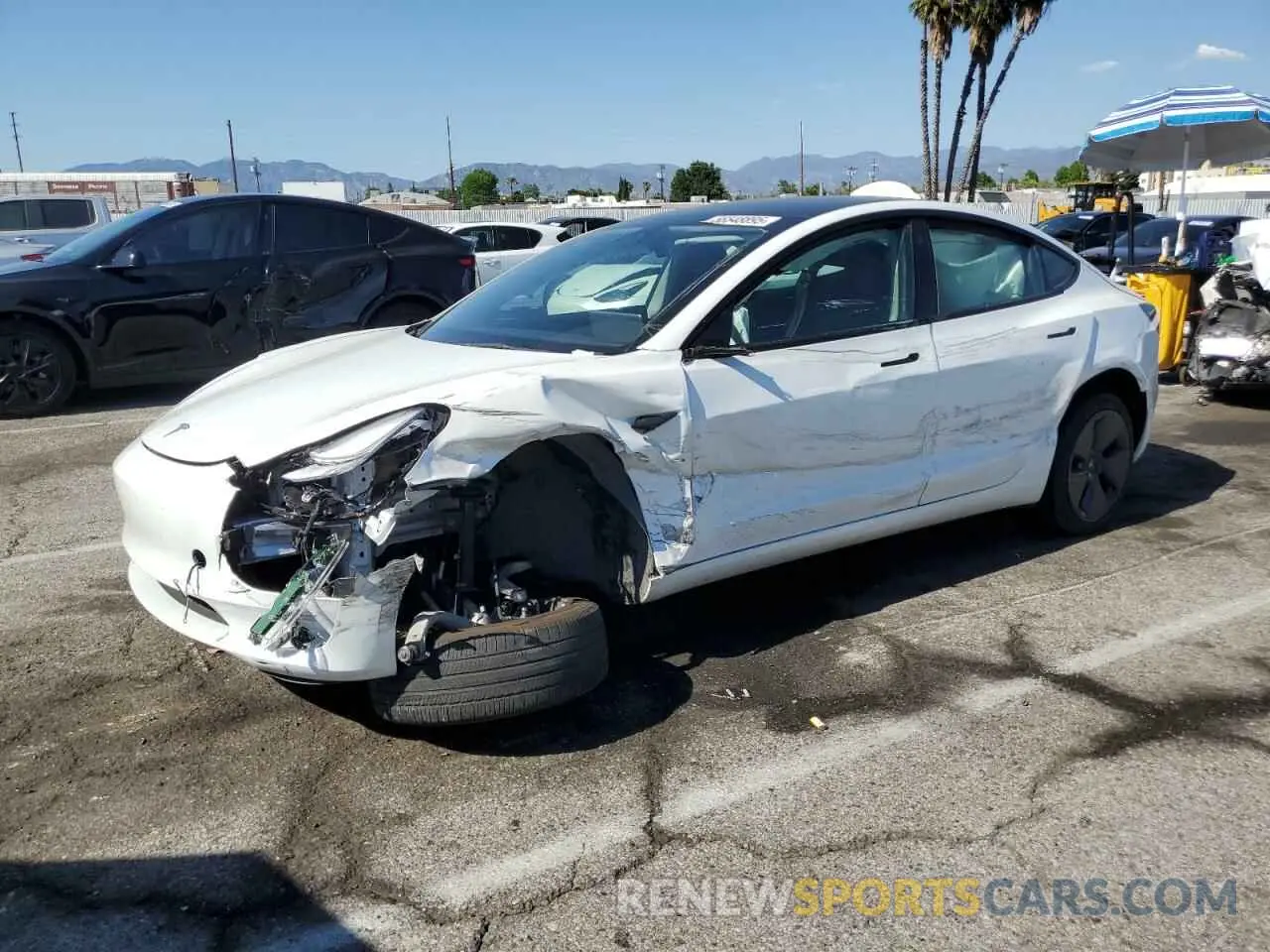 1 Photograph of a damaged car 5YJ3E1EA5PF401240 TESLA MODEL 3 2023