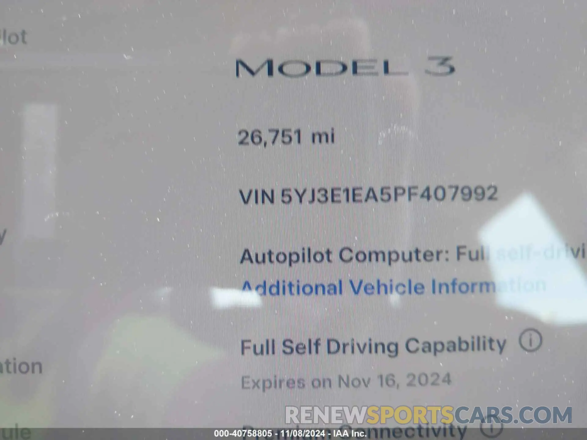 15 Photograph of a damaged car 5YJ3E1EA5PF407992 TESLA MODEL 3 2023