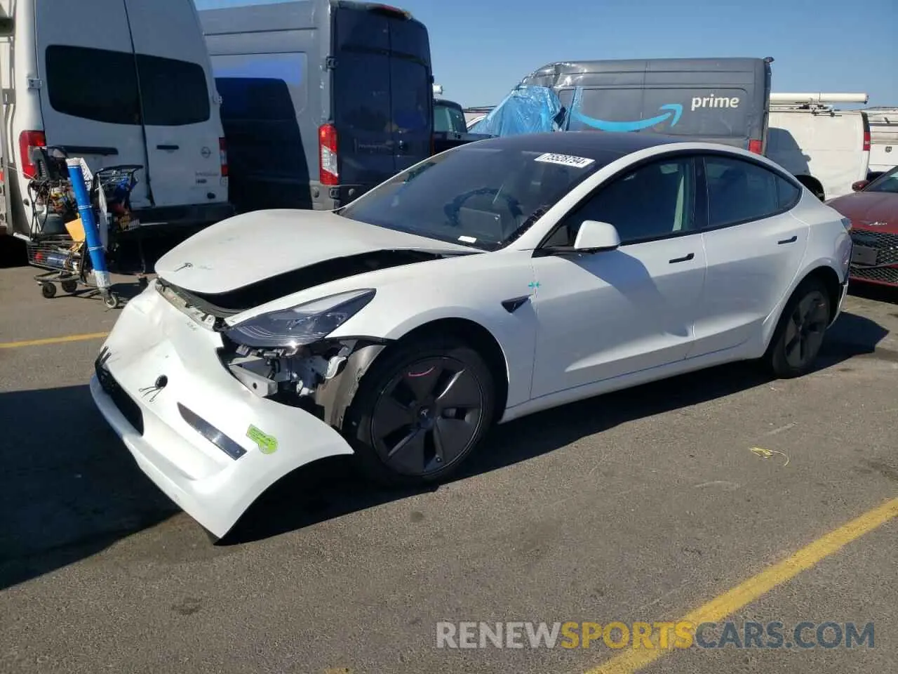 1 Photograph of a damaged car 5YJ3E1EA5PF436103 TESLA MODEL 3 2023