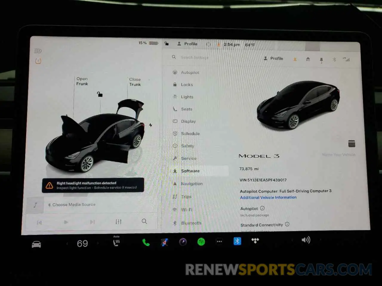 9 Photograph of a damaged car 5YJ3E1EA5PF439017 TESLA MODEL 3 2023