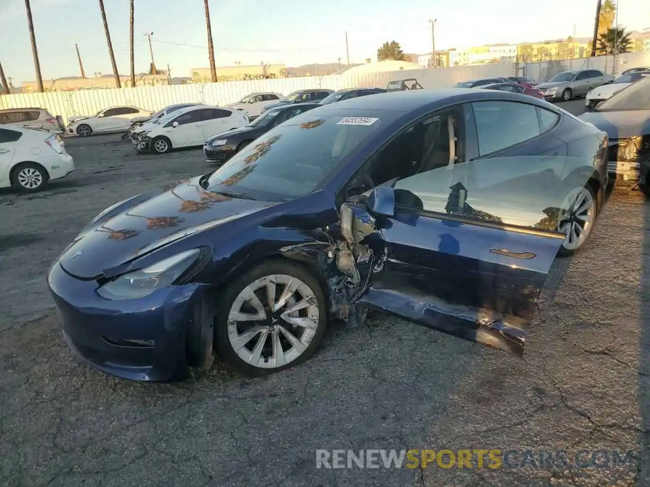 1 Photograph of a damaged car 5YJ3E1EA5PF449448 TESLA MODEL 3 2023