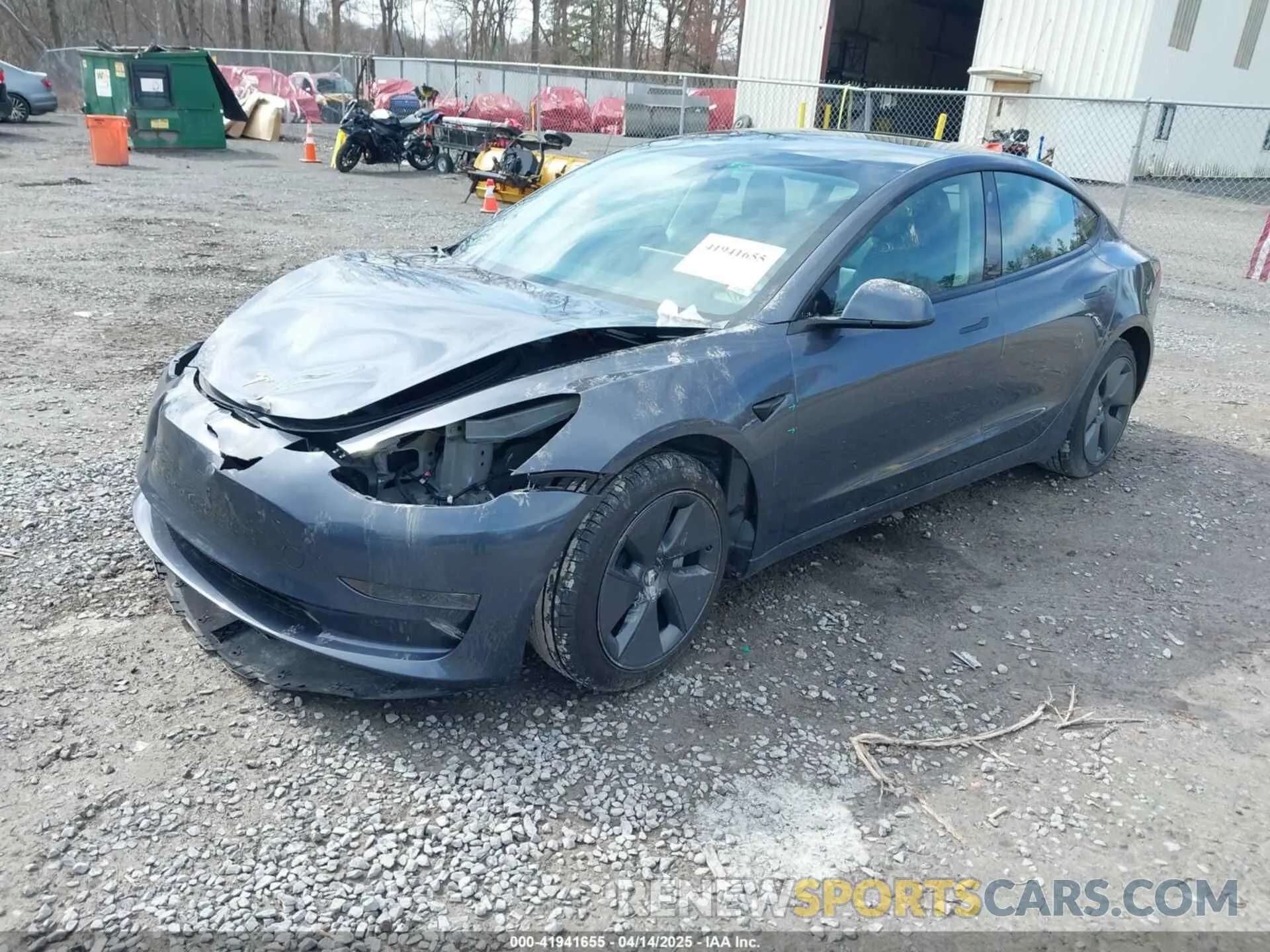 2 Photograph of a damaged car 5YJ3E1EA5PF451085 TESLA MODEL 3 2023