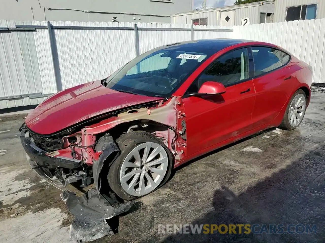 1 Photograph of a damaged car 5YJ3E1EA5PF457114 TESLA MODEL 3 2023