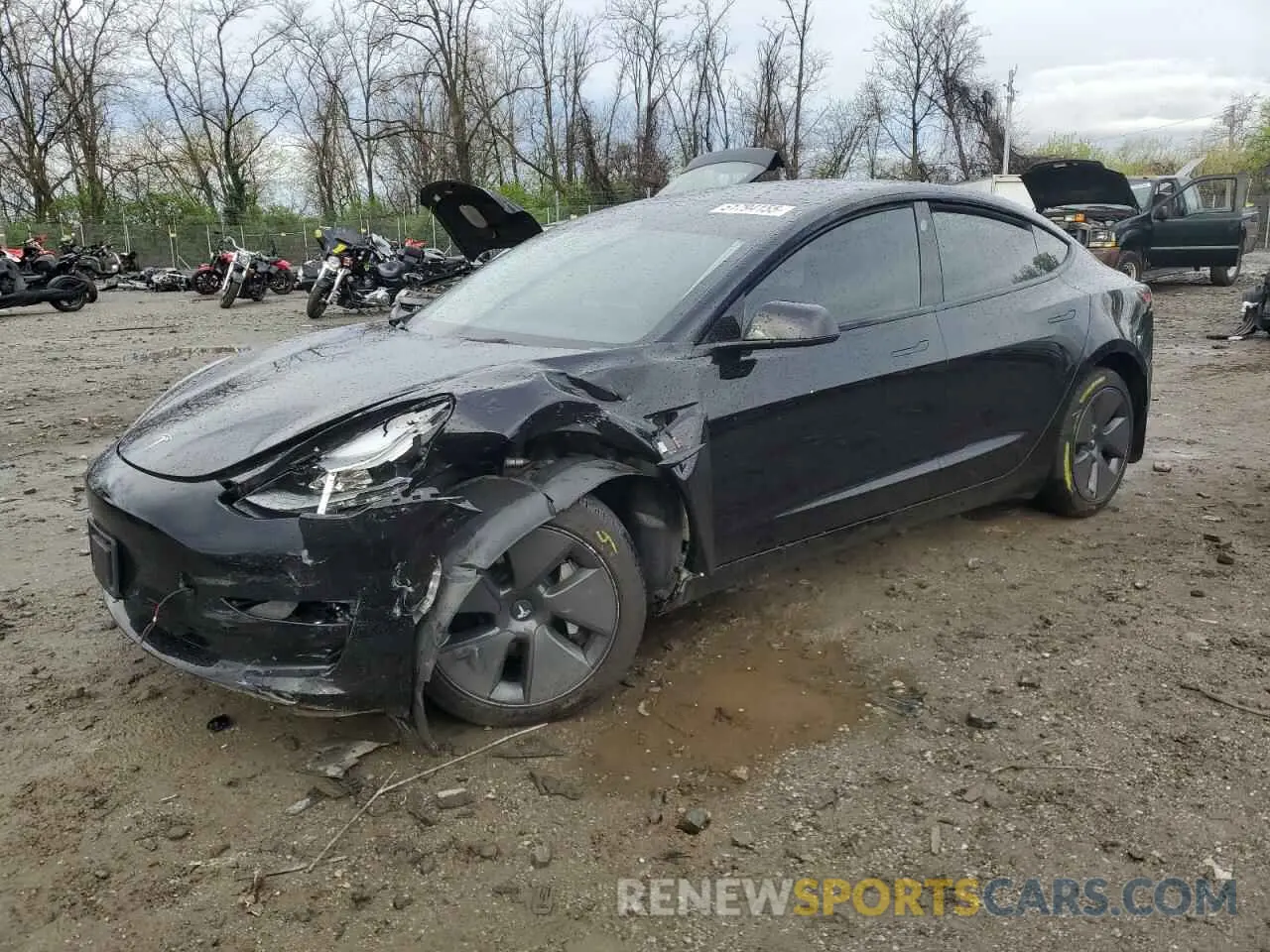 1 Photograph of a damaged car 5YJ3E1EA5PF466881 TESLA MODEL 3 2023