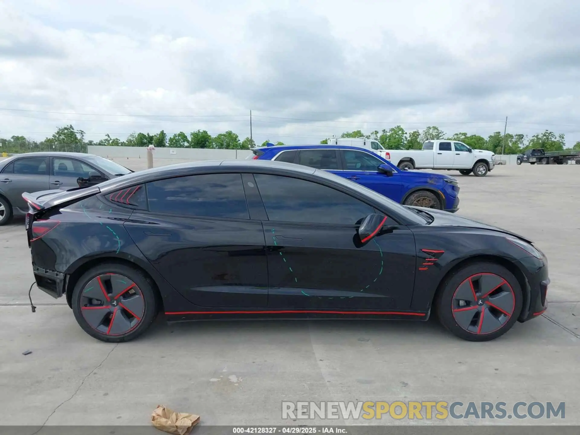 13 Photograph of a damaged car 5YJ3E1EA5PF484040 TESLA MODEL 3 2023