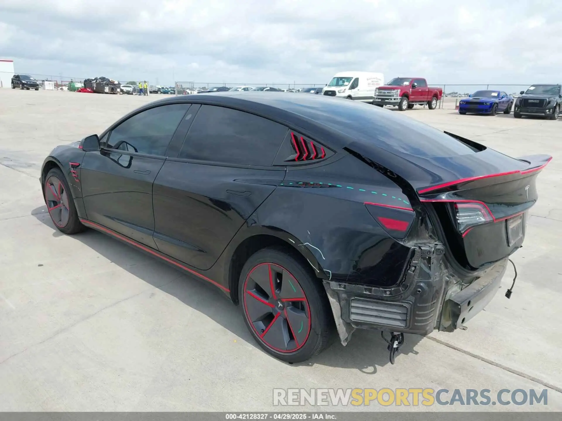 3 Photograph of a damaged car 5YJ3E1EA5PF484040 TESLA MODEL 3 2023