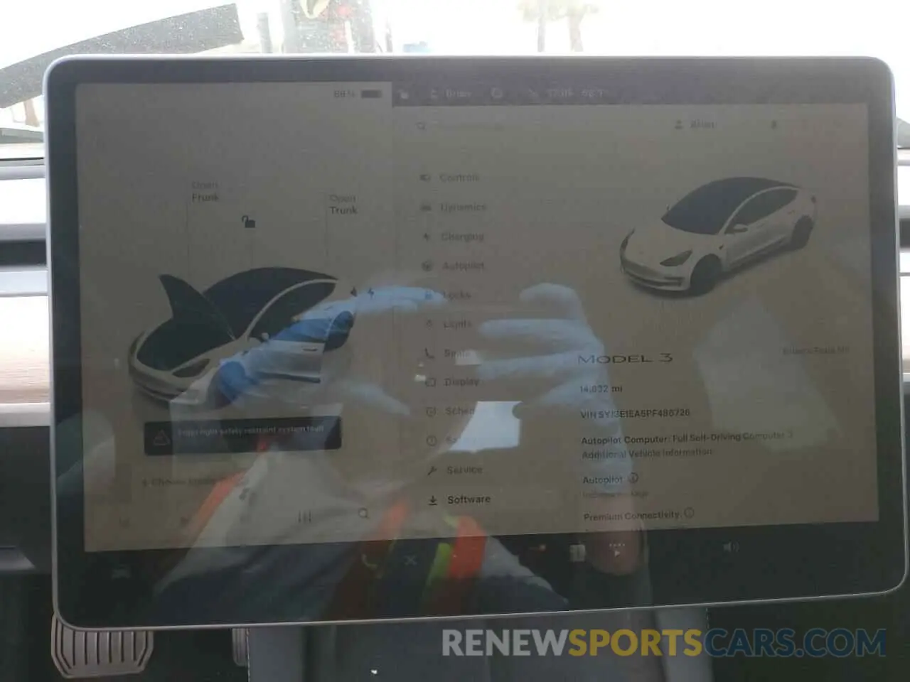 9 Photograph of a damaged car 5YJ3E1EA5PF486726 TESLA MODEL 3 2023