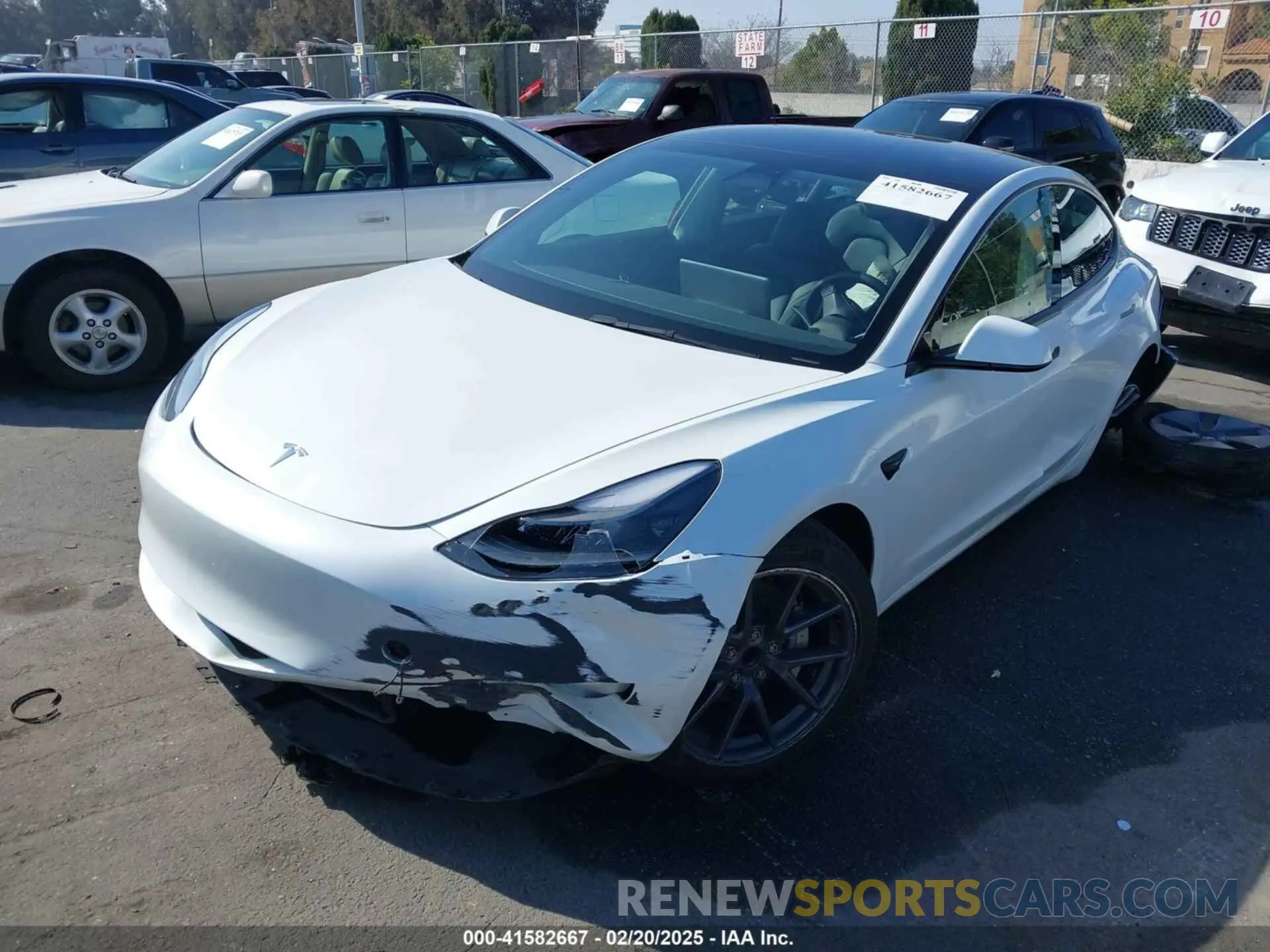 2 Photograph of a damaged car 5YJ3E1EA5PF487939 TESLA MODEL 3 2023