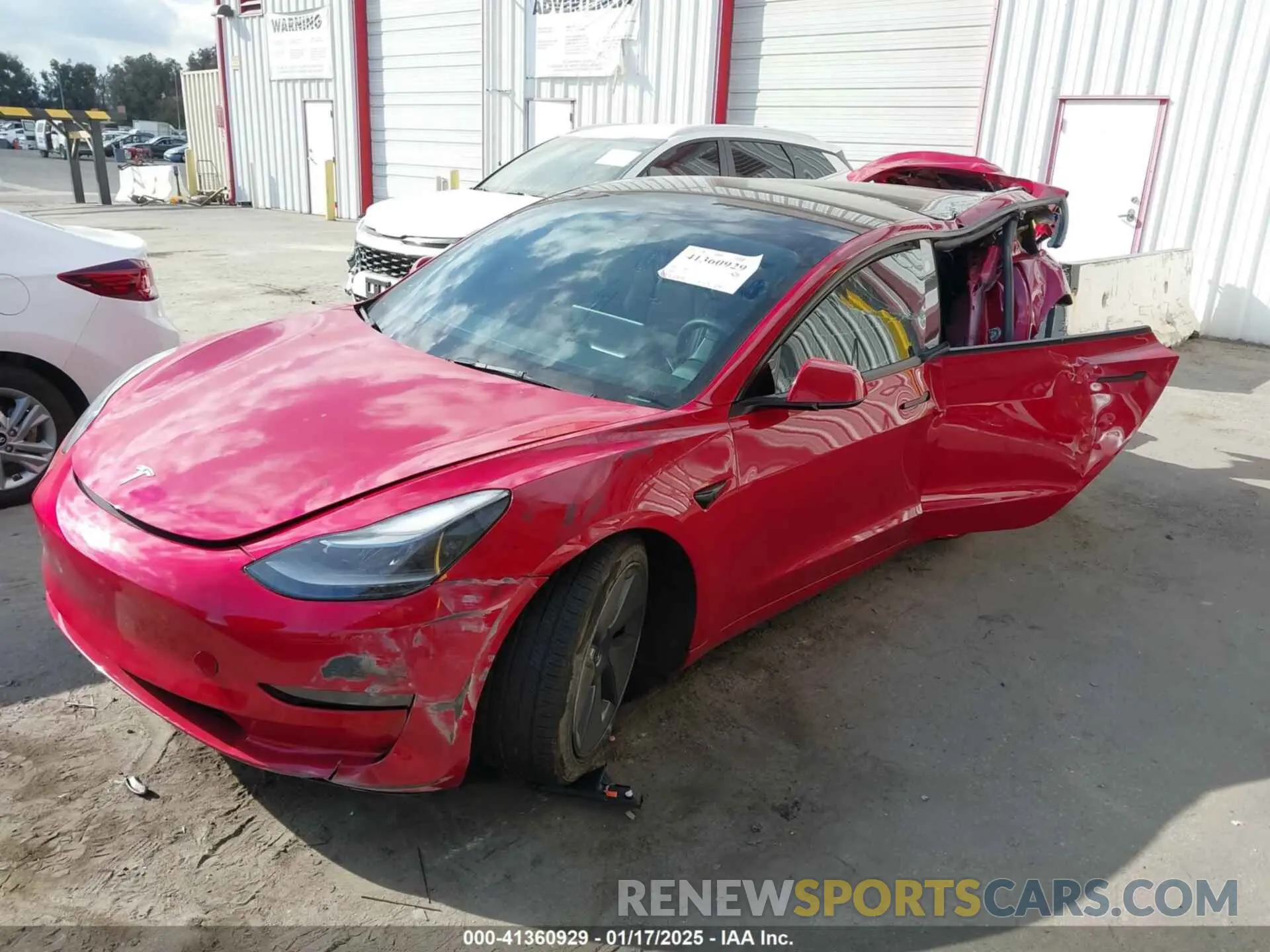 2 Photograph of a damaged car 5YJ3E1EA5PF488122 TESLA MODEL 3 2023
