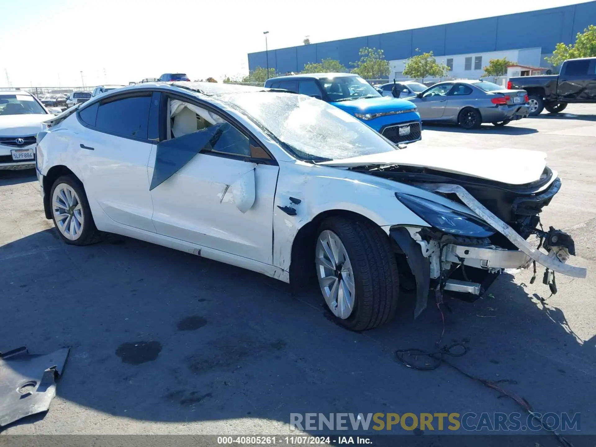 1 Photograph of a damaged car 5YJ3E1EA5PF496317 TESLA MODEL 3 2023