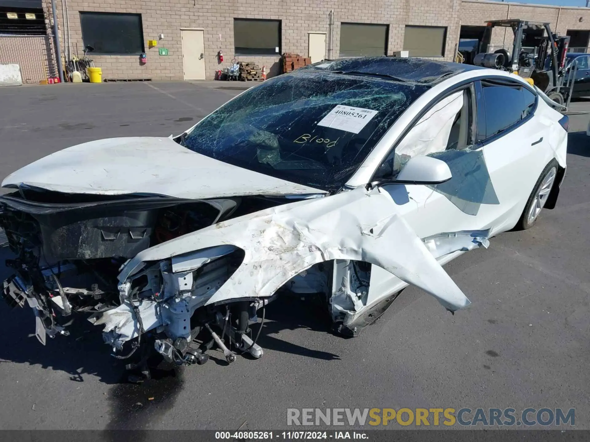 6 Photograph of a damaged car 5YJ3E1EA5PF496317 TESLA MODEL 3 2023