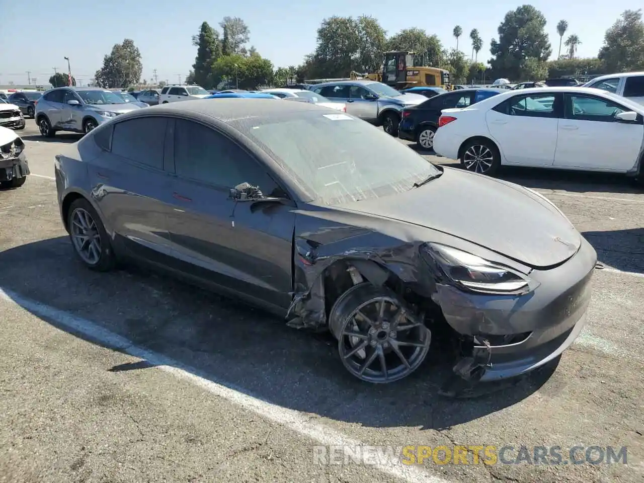 4 Photograph of a damaged car 5YJ3E1EA5PF497371 TESLA MODEL 3 2023