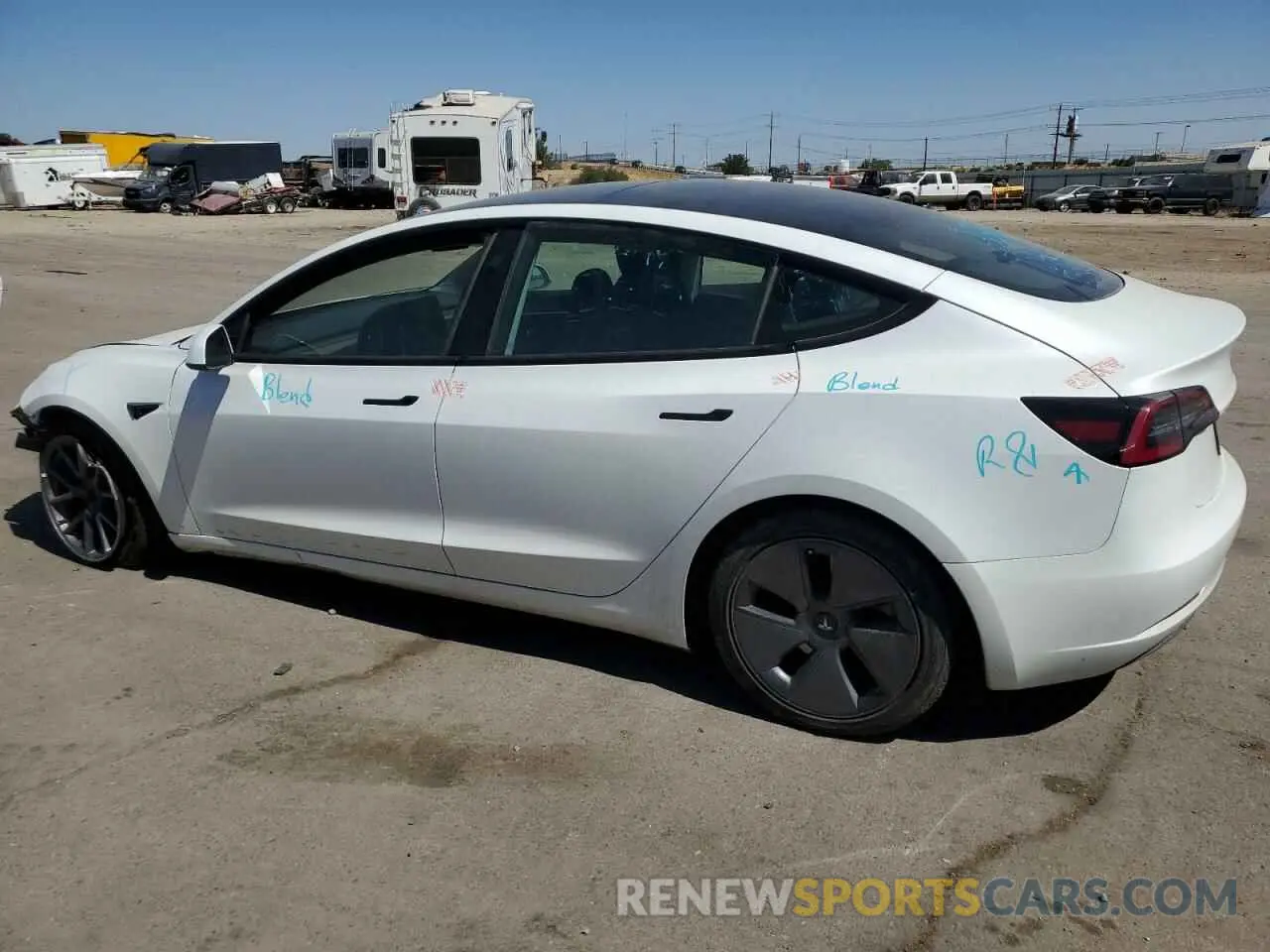 2 Photograph of a damaged car 5YJ3E1EA5PF512838 TESLA MODEL 3 2023