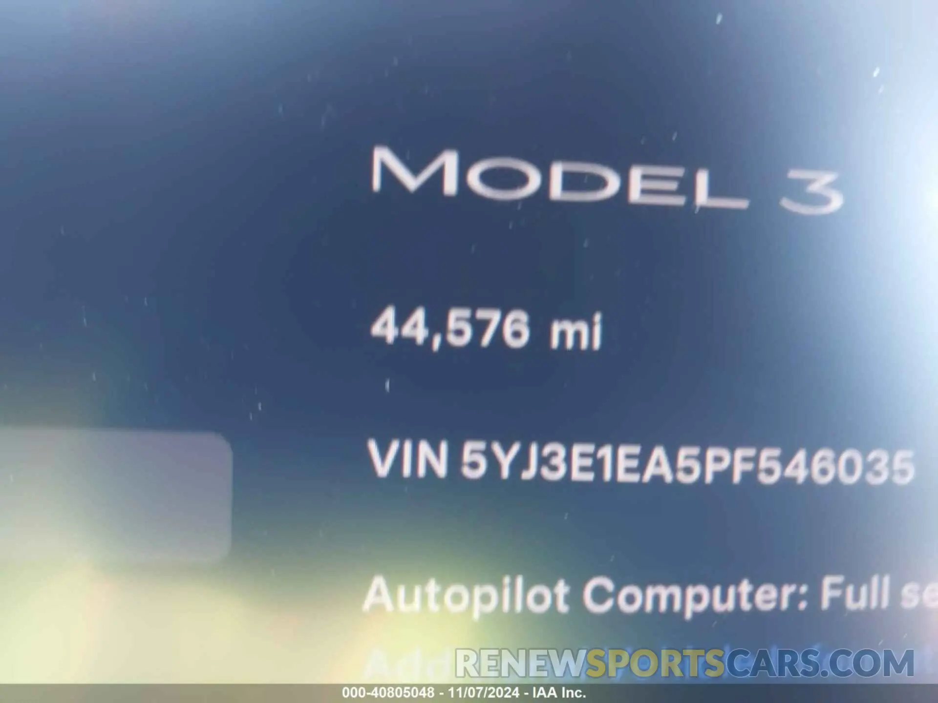 15 Photograph of a damaged car 5YJ3E1EA5PF546035 TESLA MODEL 3 2023
