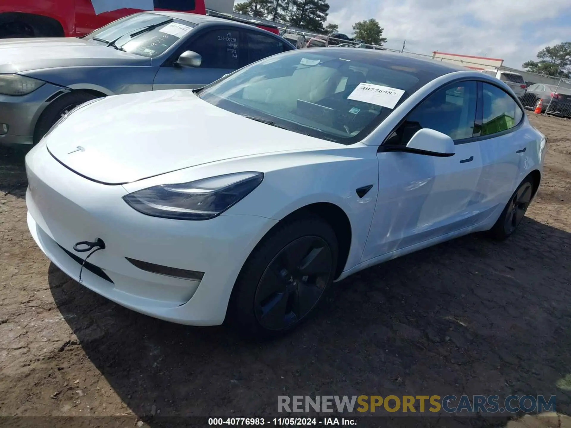 2 Photograph of a damaged car 5YJ3E1EA5PF546696 TESLA MODEL 3 2023