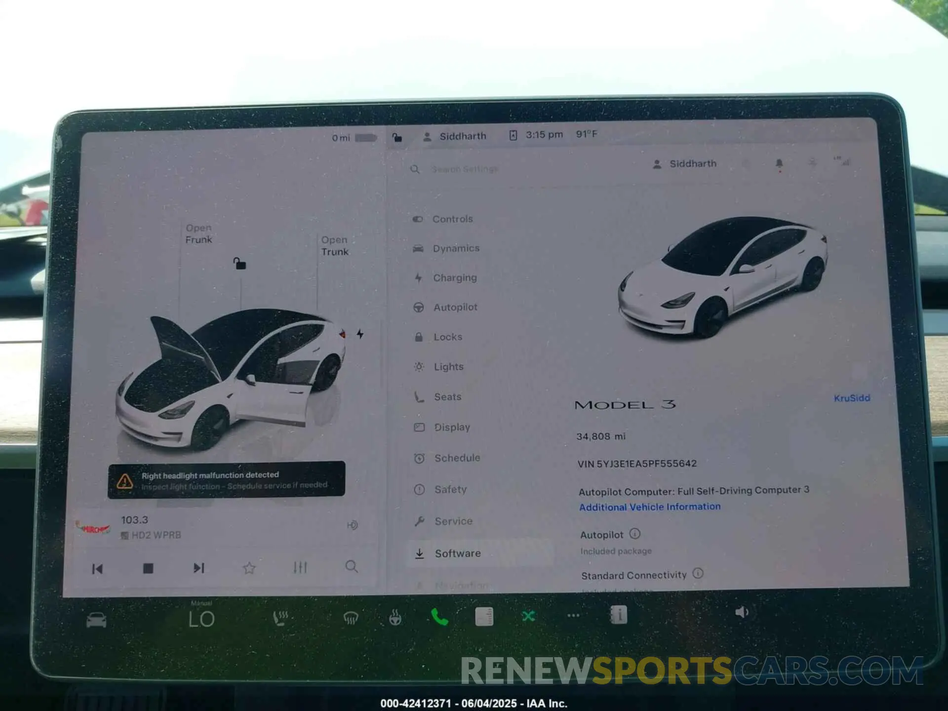 7 Photograph of a damaged car 5YJ3E1EA5PF555642 TESLA MODEL 3 2023