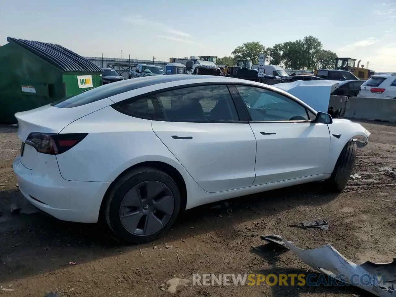 3 Photograph of a damaged car 5YJ3E1EA5PF558945 TESLA MODEL 3 2023