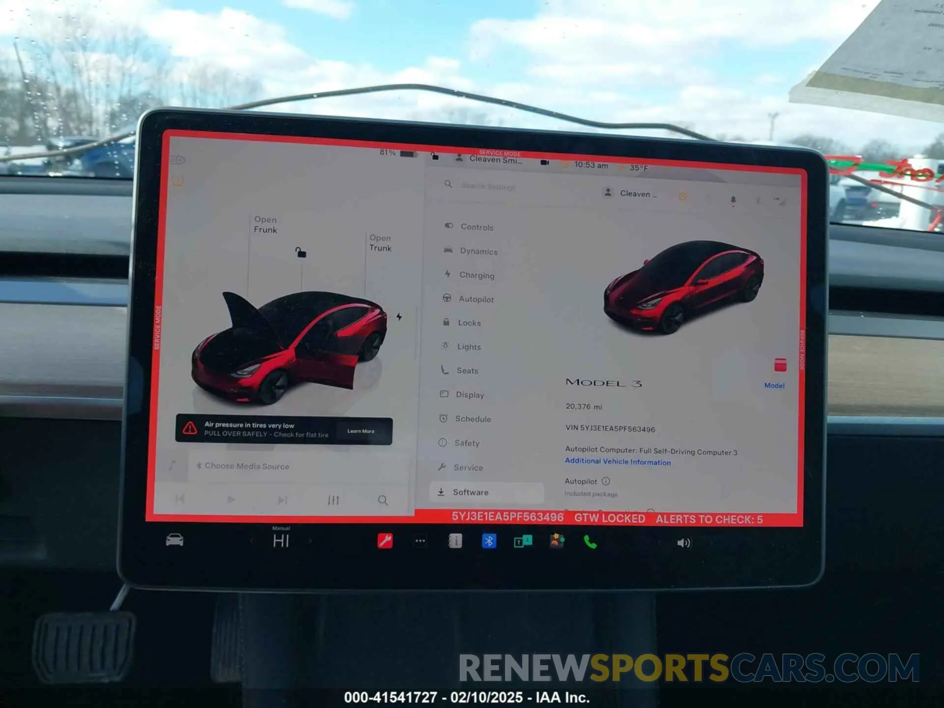 7 Photograph of a damaged car 5YJ3E1EA5PF563496 TESLA MODEL 3 2023