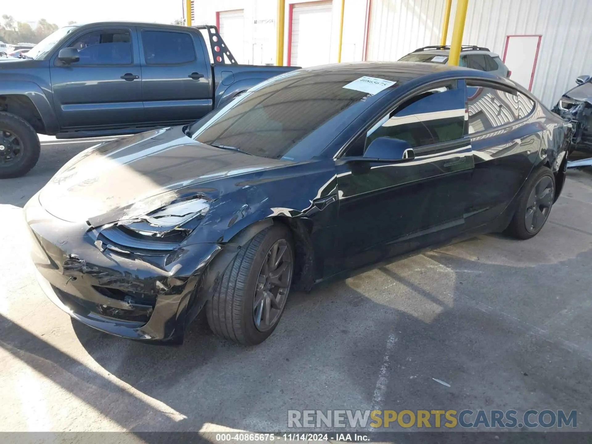 2 Photograph of a damaged car 5YJ3E1EA5PF571243 TESLA MODEL 3 2023
