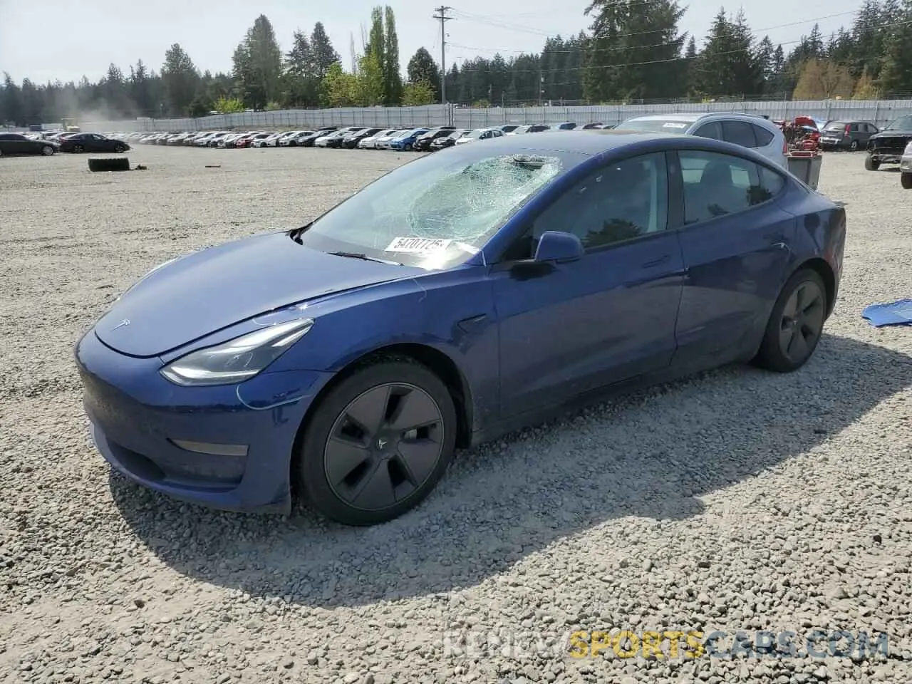 1 Photograph of a damaged car 5YJ3E1EA5PF578838 TESLA MODEL 3 2023