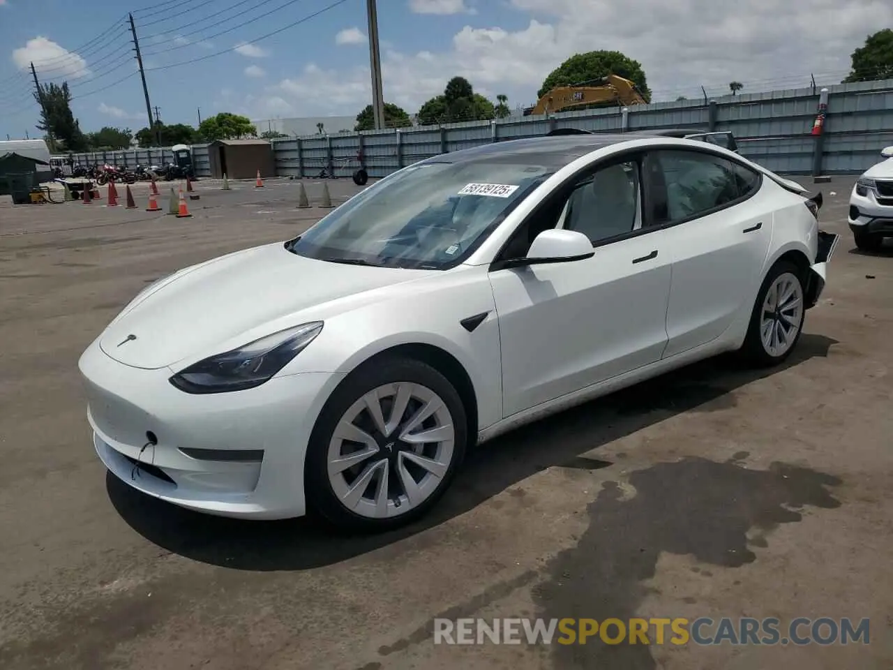 1 Photograph of a damaged car 5YJ3E1EA5PF580945 TESLA MODEL 3 2023