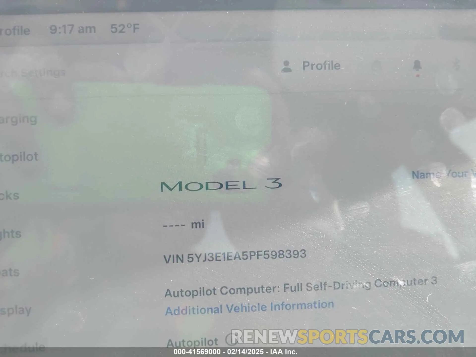 7 Photograph of a damaged car 5YJ3E1EA5PF598393 TESLA MODEL 3 2023