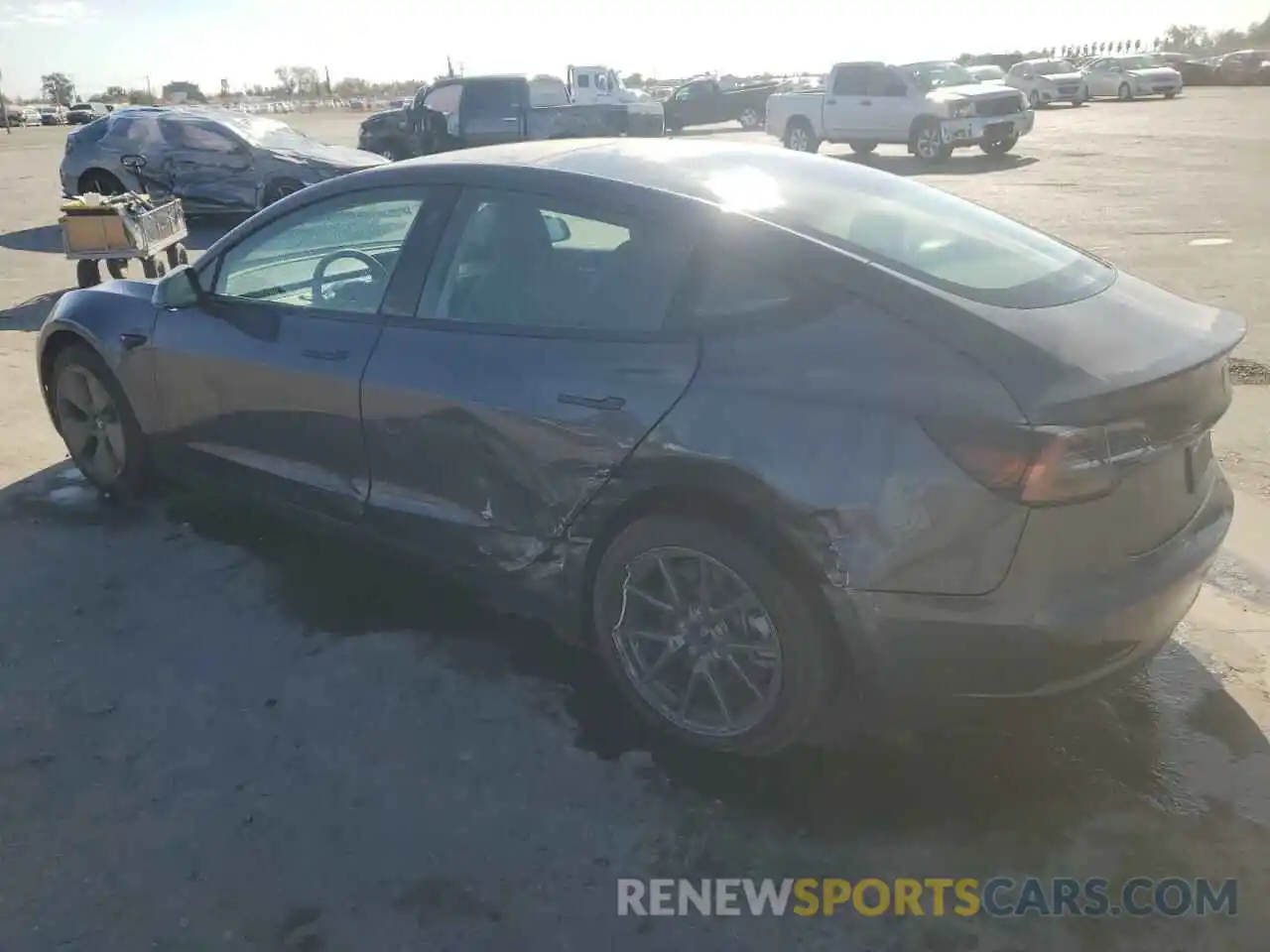 2 Photograph of a damaged car 5YJ3E1EA5PF601633 TESLA MODEL 3 2023