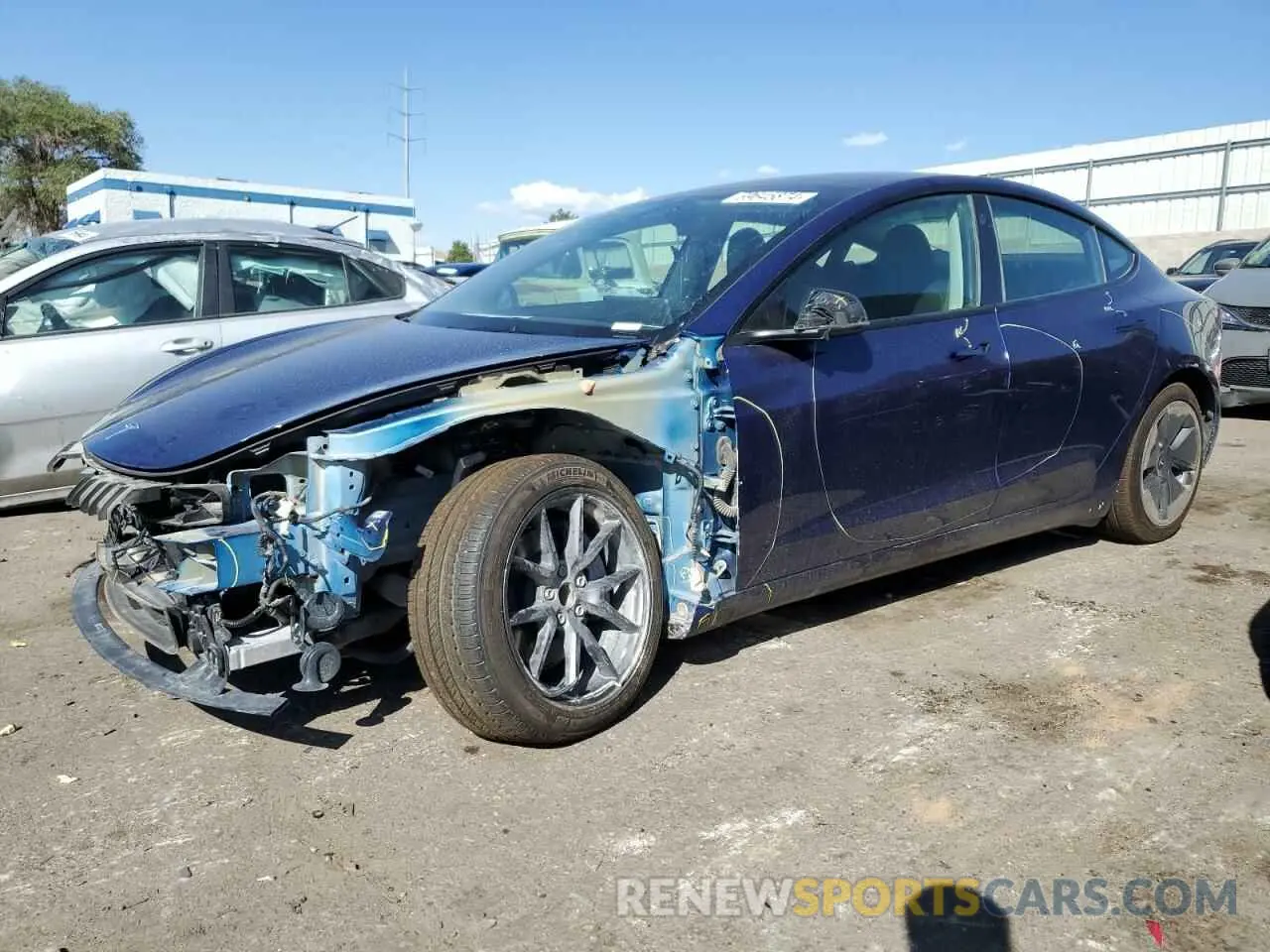 1 Photograph of a damaged car 5YJ3E1EA5PF638097 TESLA MODEL 3 2023
