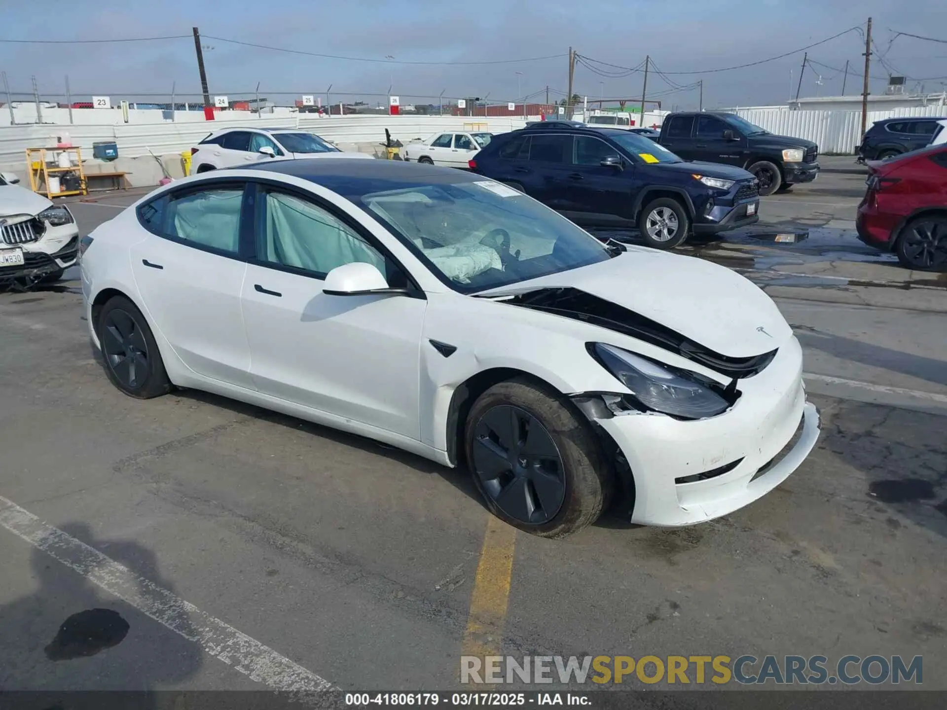 1 Photograph of a damaged car 5YJ3E1EA5PF646068 TESLA MODEL 3 2023