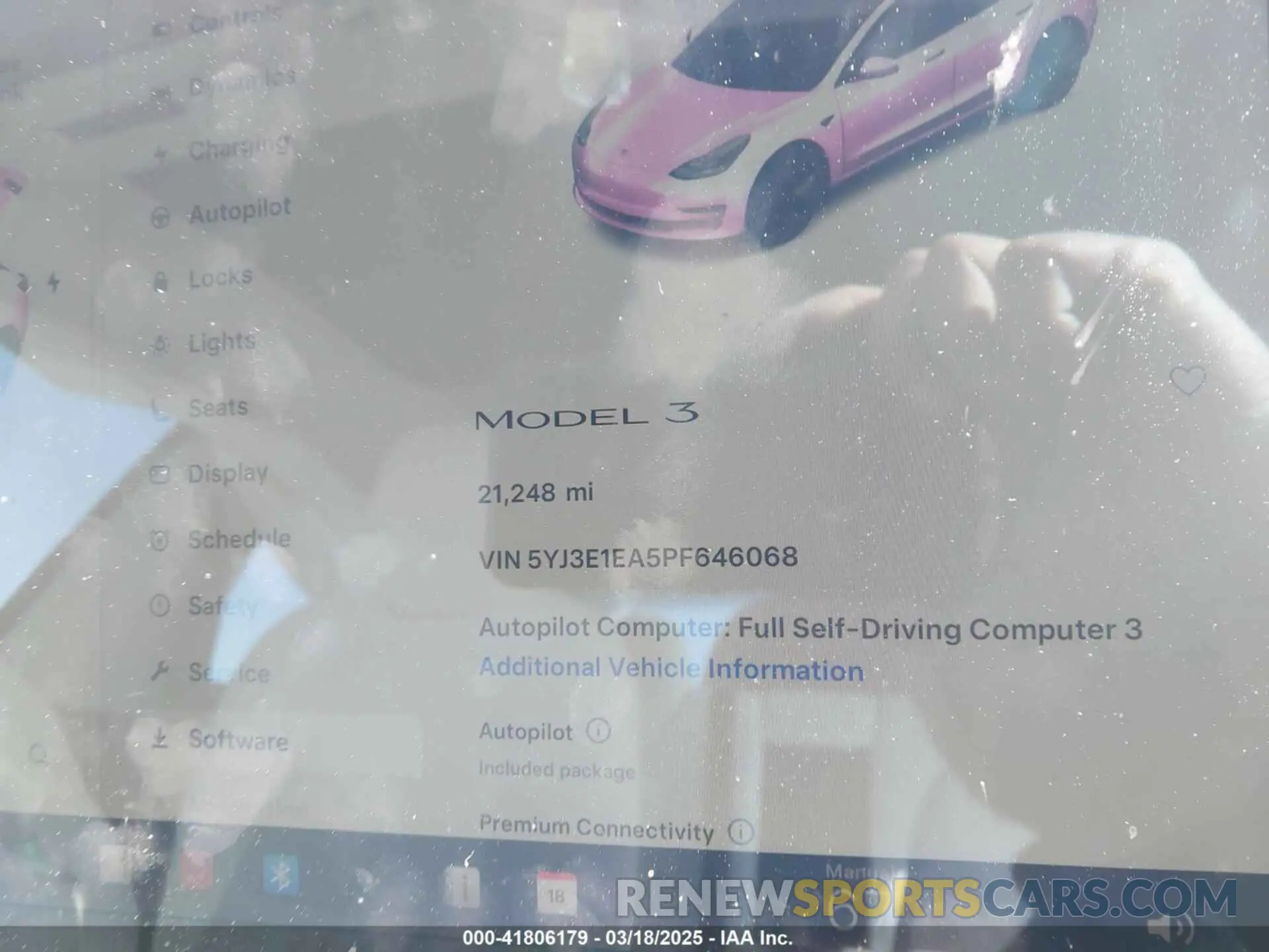 7 Photograph of a damaged car 5YJ3E1EA5PF646068 TESLA MODEL 3 2023