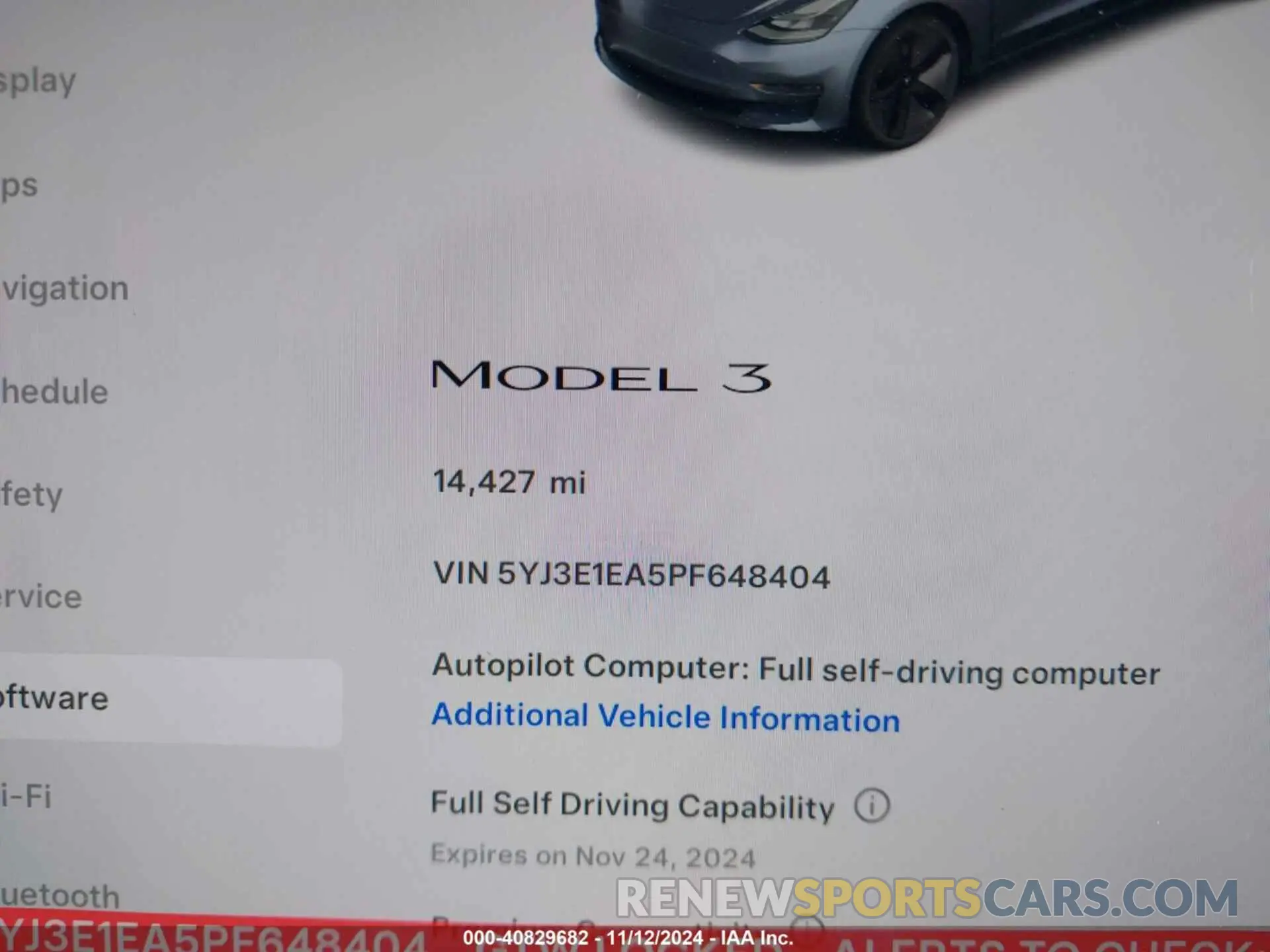 16 Photograph of a damaged car 5YJ3E1EA5PF648404 TESLA MODEL 3 2023