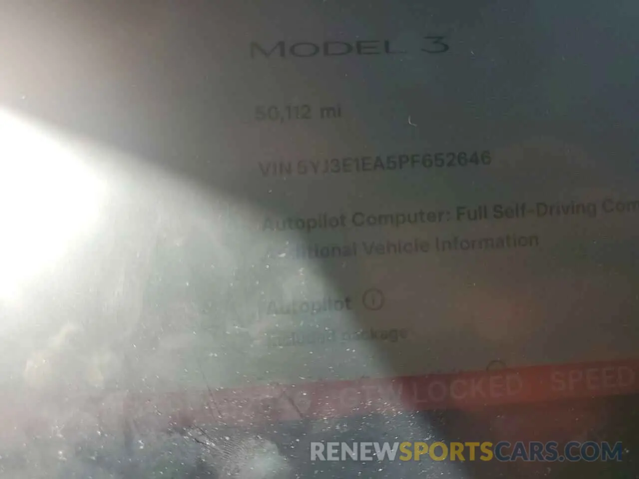 9 Photograph of a damaged car 5YJ3E1EA5PF652646 TESLA MODEL 3 2023