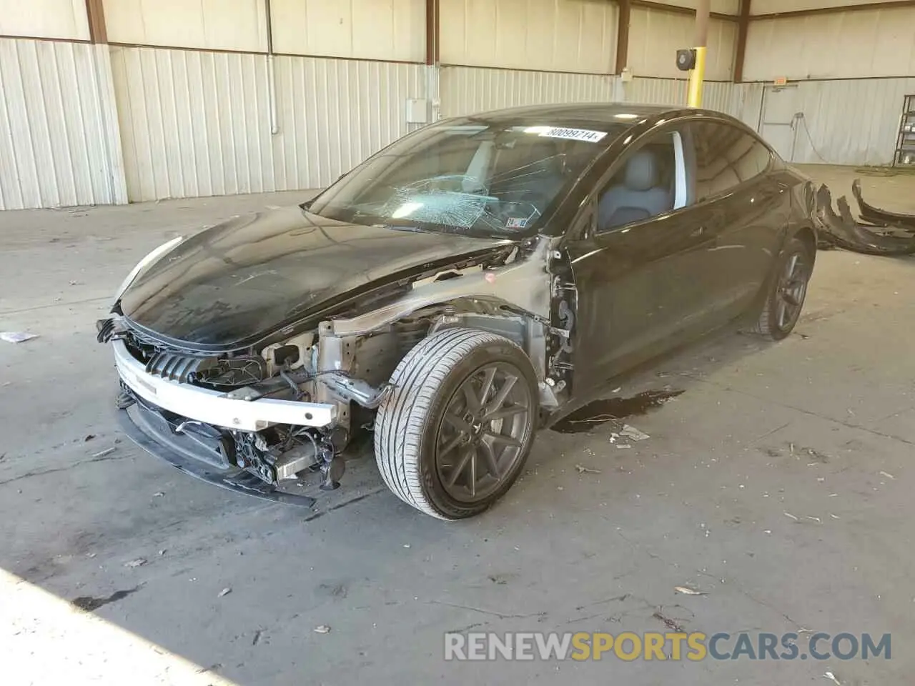1 Photograph of a damaged car 5YJ3E1EA5PF663730 TESLA MODEL 3 2023