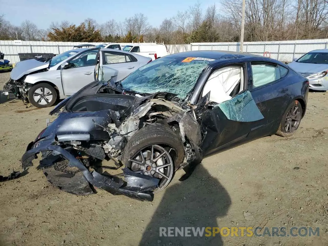1 Photograph of a damaged car 5YJ3E1EA5PF668085 TESLA MODEL 3 2023