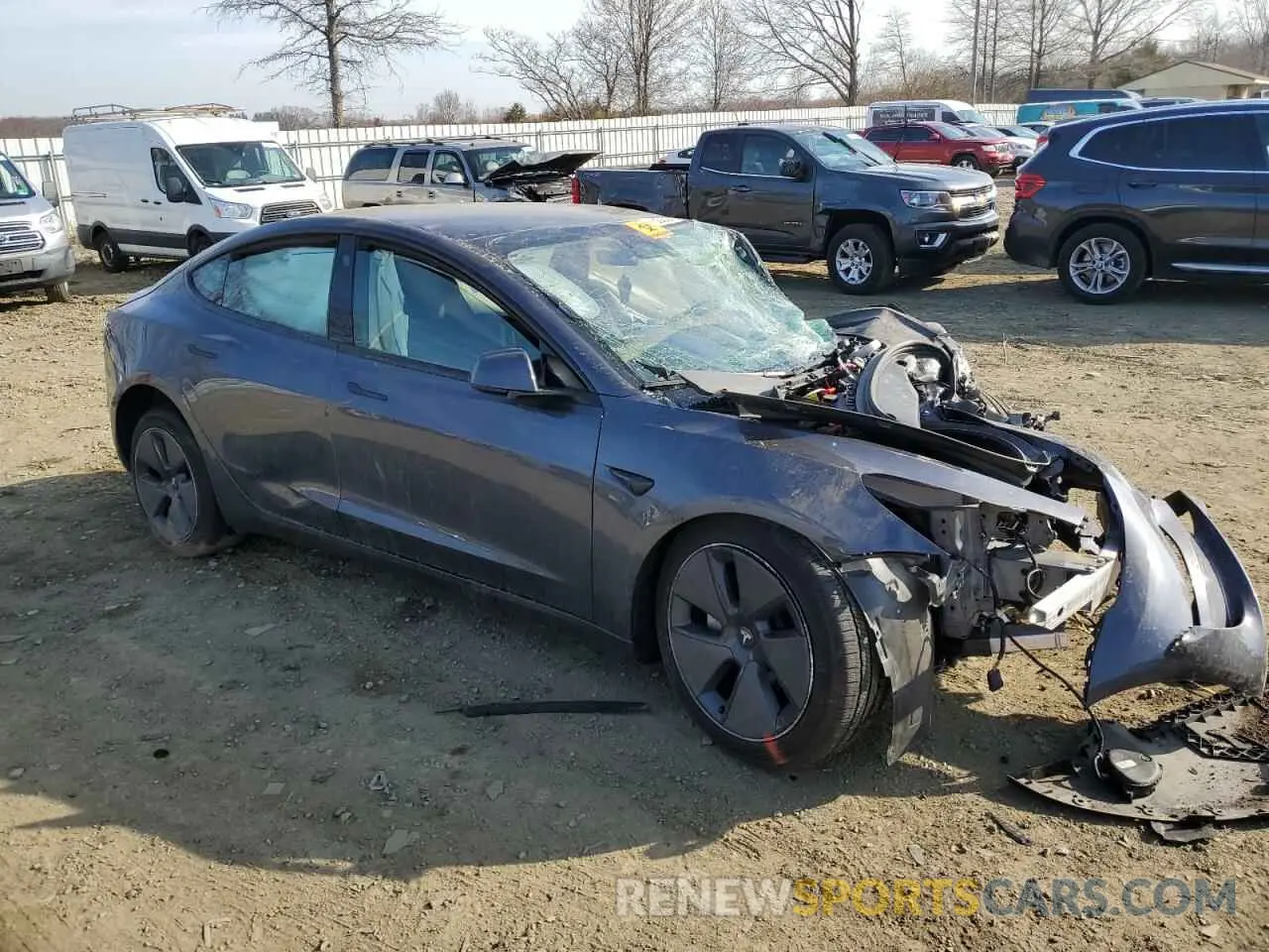 4 Photograph of a damaged car 5YJ3E1EA5PF668085 TESLA MODEL 3 2023