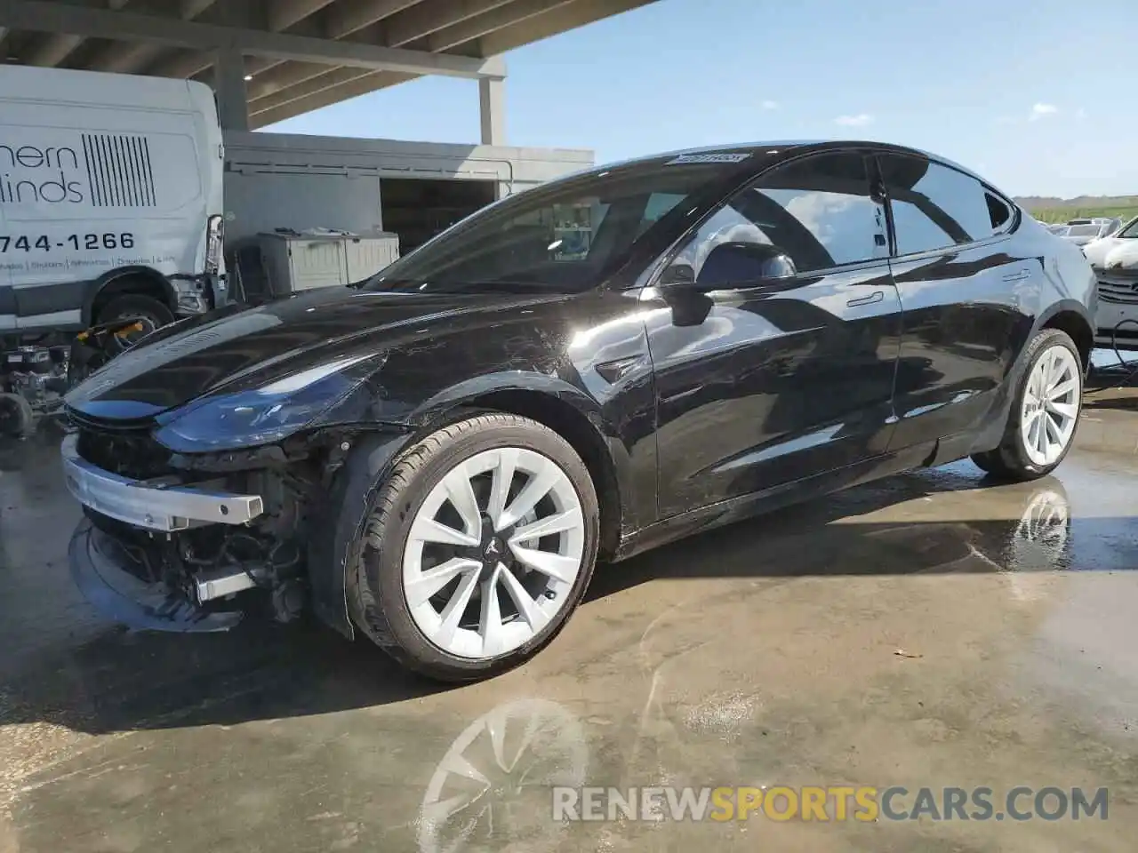 1 Photograph of a damaged car 5YJ3E1EA5PF670340 TESLA MODEL 3 2023