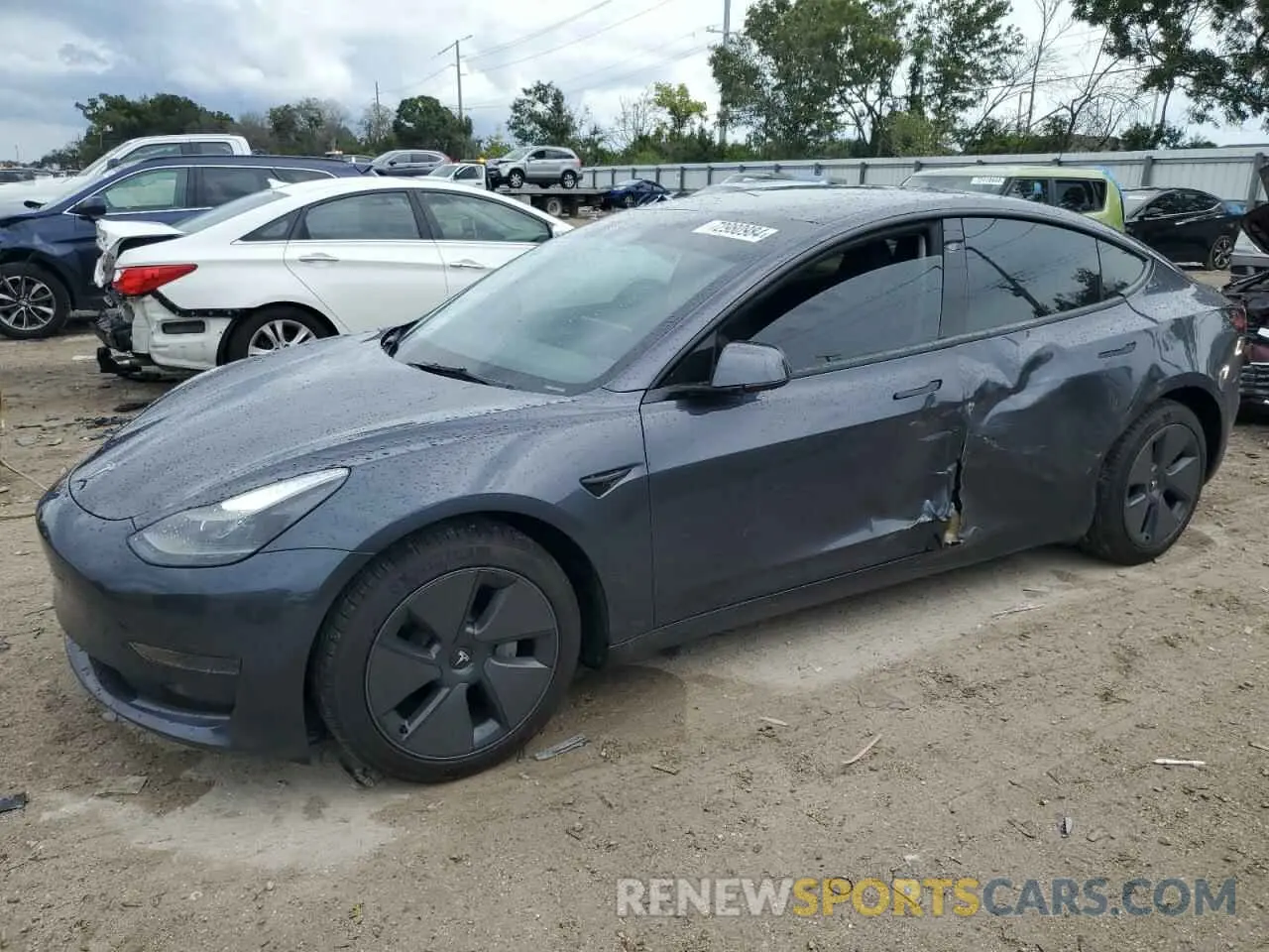 1 Photograph of a damaged car 5YJ3E1EA5PF674730 TESLA MODEL 3 2023