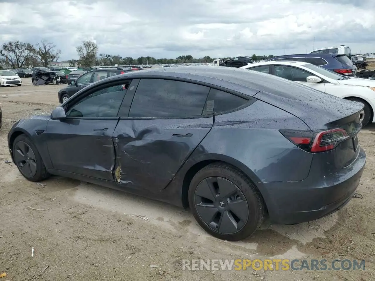 2 Photograph of a damaged car 5YJ3E1EA5PF674730 TESLA MODEL 3 2023