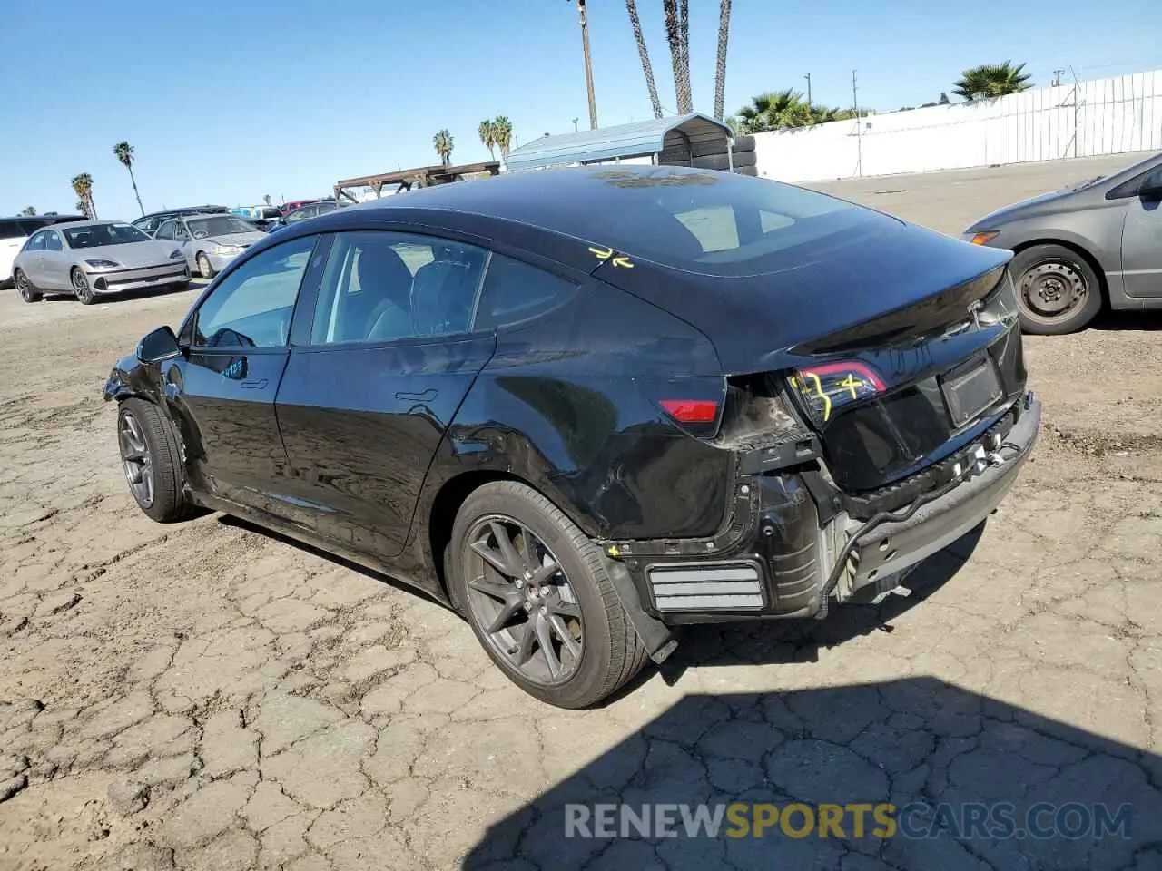 2 Photograph of a damaged car 5YJ3E1EA5PF687588 TESLA MODEL 3 2023