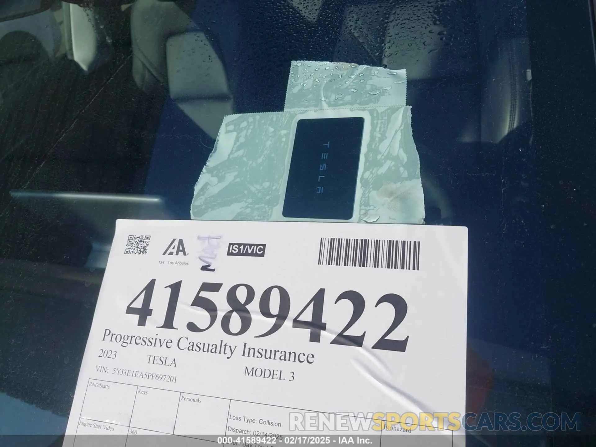 11 Photograph of a damaged car 5YJ3E1EA5PF697201 TESLA MODEL 3 2023