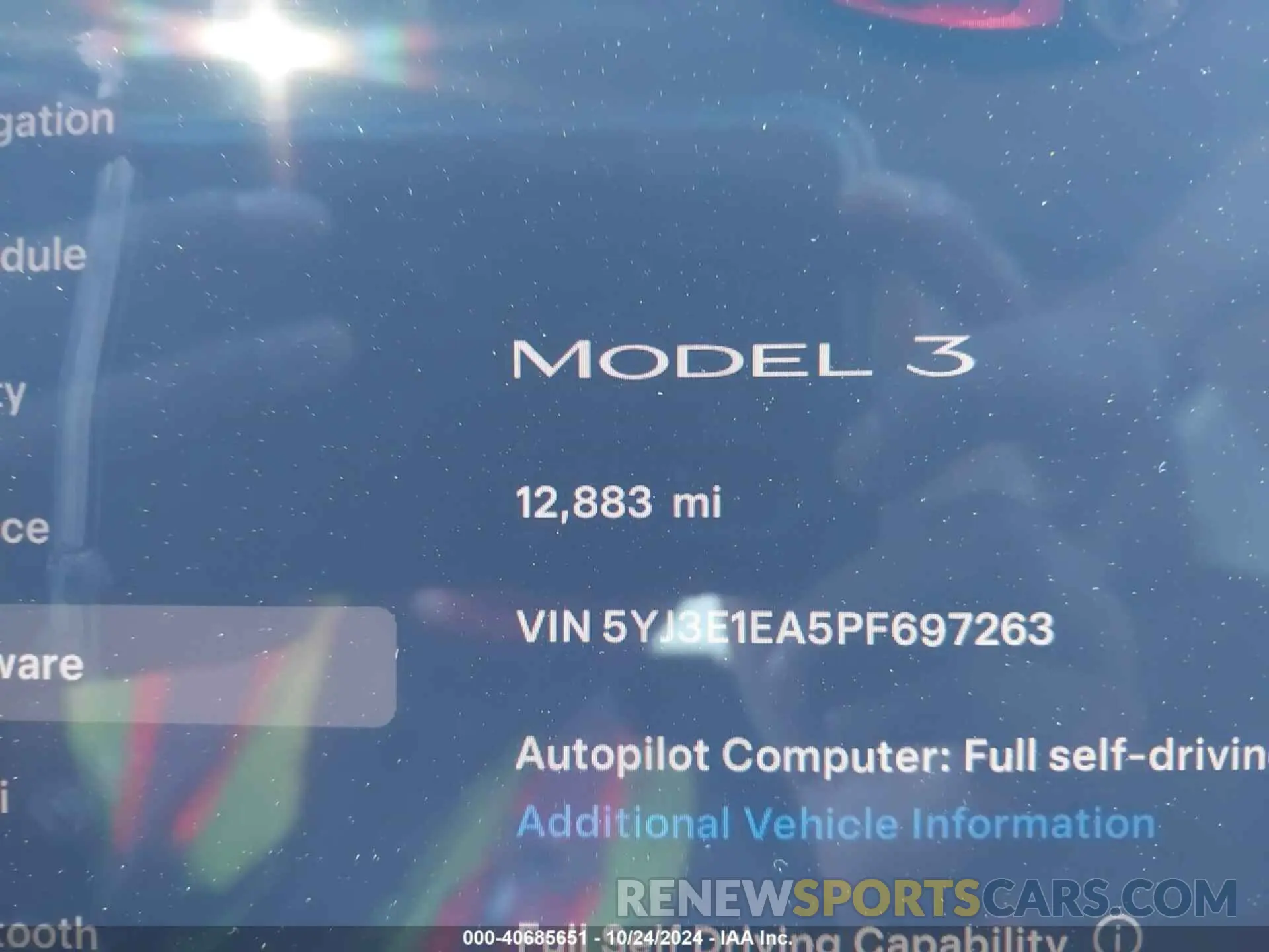 16 Photograph of a damaged car 5YJ3E1EA5PF697263 TESLA MODEL 3 2023