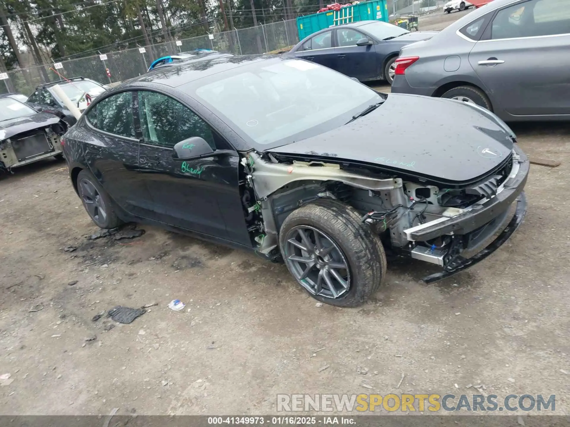 1 Photograph of a damaged car 5YJ3E1EA5PF698235 TESLA MODEL 3 2023