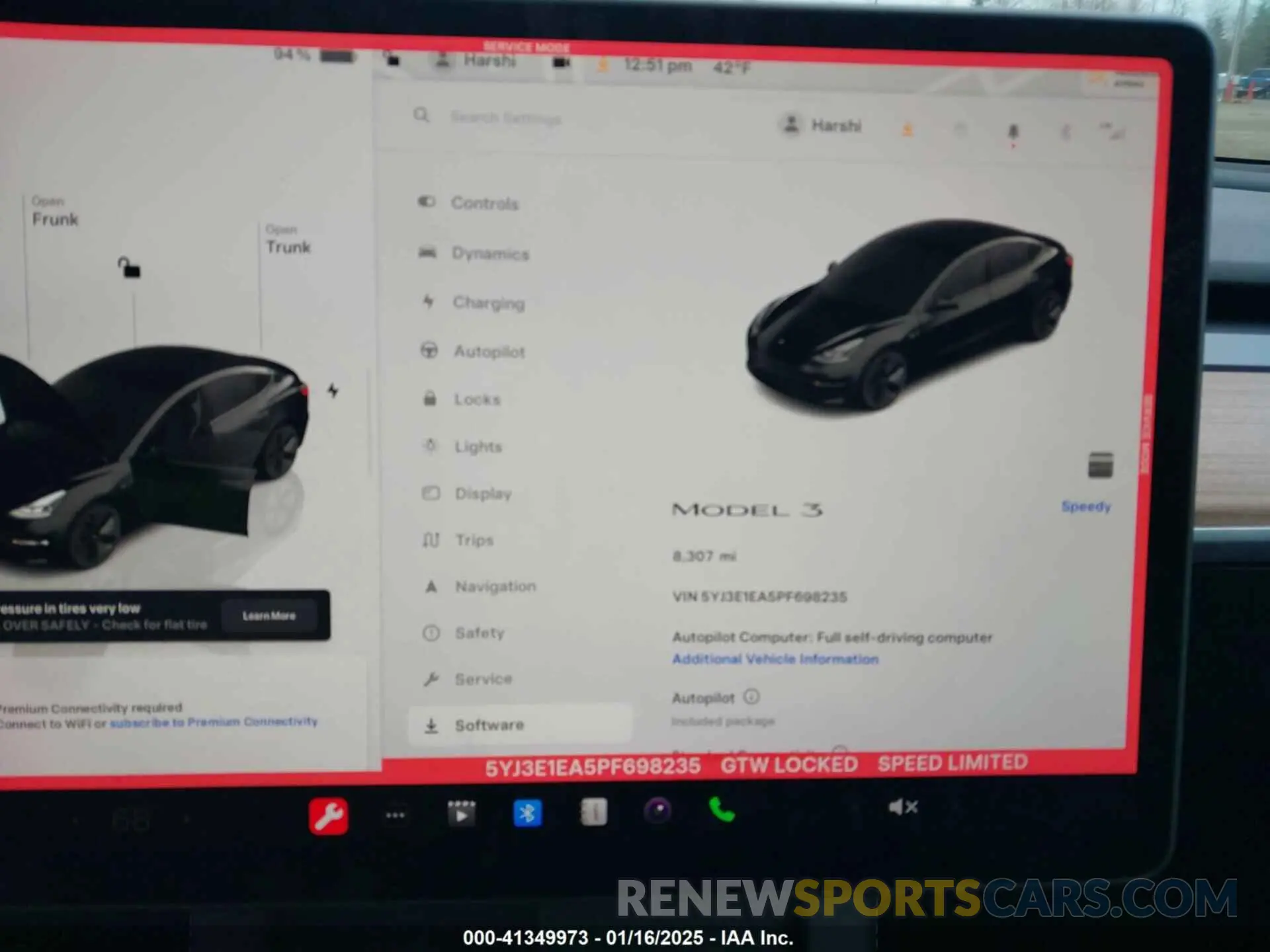 7 Photograph of a damaged car 5YJ3E1EA5PF698235 TESLA MODEL 3 2023