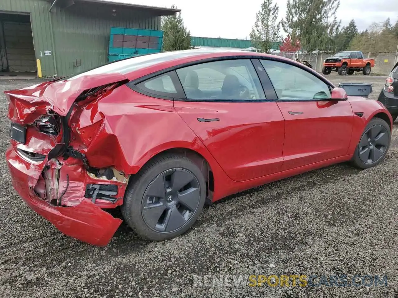 3 Photograph of a damaged car 5YJ3E1EA5PF700761 TESLA MODEL 3 2023
